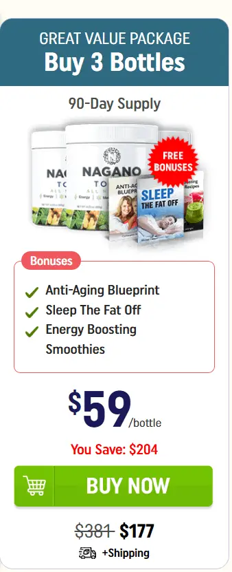 nagano tonic 3 Bottles – official shop discount pack