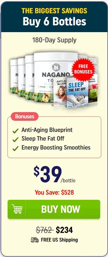 nagano tonic 6 Bottles – Official Website Bundle with Free Shipping